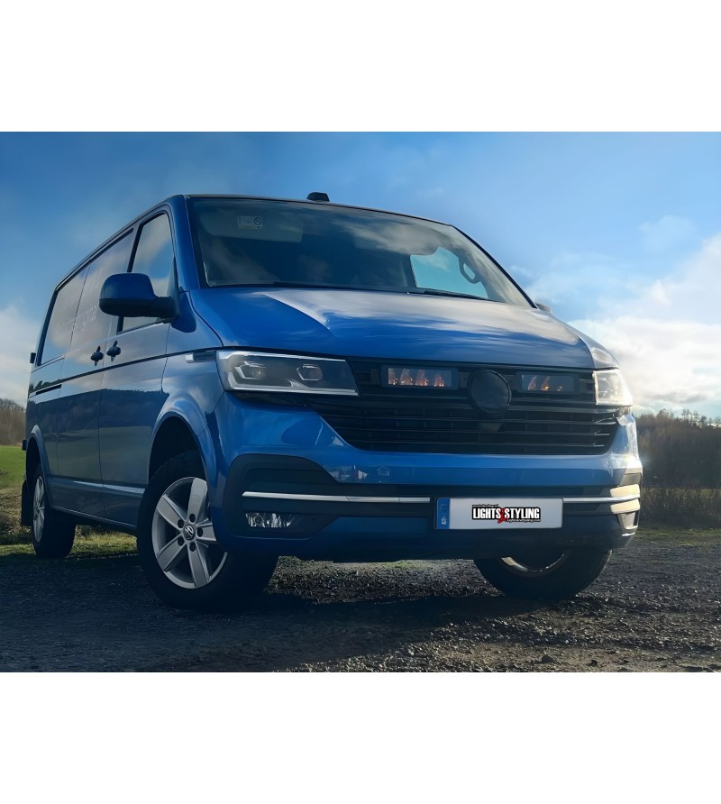 Grille kit - DSM - Optibeam Optibeam Savage 12 - Upper - Volkswagen - T6.1 - 2019-2023 Grille kit - DSM - Optibeam Optibeam Savage 12 - Upper - Volkswagen - T6.1 - 2019-2023