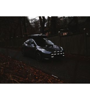 Fernscheinwerfer - Viklight - Pegasus 192 - 9'' - smoke - Positionslicht Weiß/Amber - 1 Blinkmuster - Driving Spot Combo 