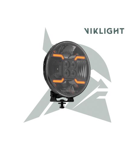 Fernscheinwerfer - Viklight - Nord 2.0 - 8.7" - 22cm - Smoke - Positionslicht Weiß/Amber - Driving Spot Combo 