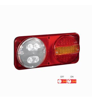 copy ofBakljus - SIM - 3165 - Vänster - 34cm - Multifunction - 12V-24V 