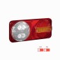 Achterlicht - SIM - 3165 Rood/Amber - Rechts - 13.2" - 33.6cm - Helder/Amber/Rood - Achter - Rem - Richting - Achteruit - Mist - 12V-24V