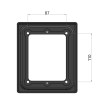 Montering - Ledson - Breeze X1 - för 3 horisontella lampor - 44,5cm 