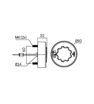 Achterlicht - SIM - 3188 - 9cm - Multifunction - 12V-24V