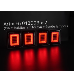 Mounting - Ledson - Breeze X1 - for 2 horizontal lamps - 30cm