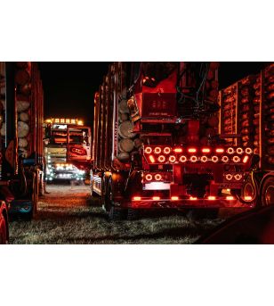 Achterlicht - WAS - W193 DD - Rechts - 14cm - LED - Dynamisch knipperlicht - Multifunction - 12V-24V