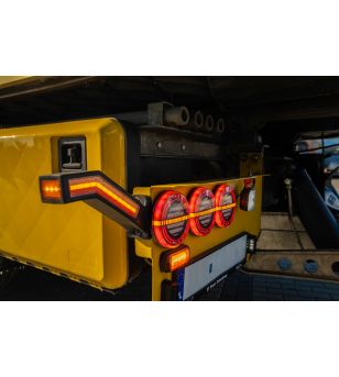 Tail light - WAS - W193 DD - Right - 14cm - LED - Dynamic indicator - Multifunction - 12V-24V