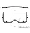 Roof bar - QPAX - T-rack Rear - Mercedes - Sprinter - H2 with roof camera - 2007+