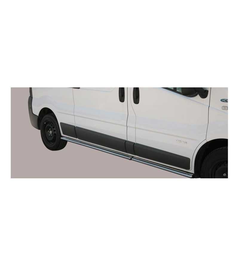 Seitenschutzbügel - Misutonida - Pedana - Oval - Schwarz matt - Satz - Renault - Trafic - L2 - 2002-2014 Seitenschutzbügel - Misutonida - Pedana - Oval - Schwarz matt - Satz - Renault - Trafic - L2 - 2002-2014