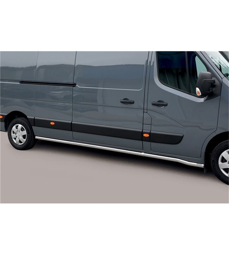 Sidorör - Misutonida - Pedana - Svart Matt - Set - Renault - Master - 2019-2024 Sidorör - Misutonida - Pedana - Svart Matt - Set - Renault - Master - 2019-2024