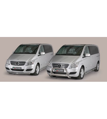 Sidebars - Misutonida - Pedana - Zwart mat - Set - Mercedes - Vito - L1 - 2010-2014
