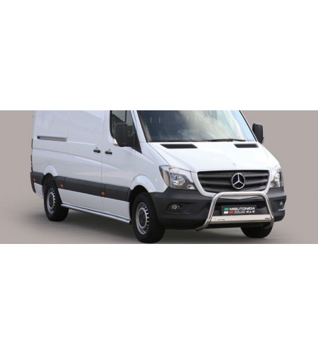 Sidebars - Misutonida - Pedana - Zwart mat - Set - Mercedes - Sprinter - L2 - 2013-2018