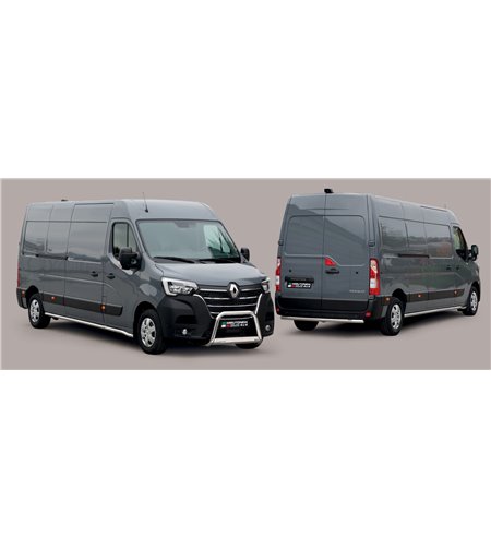 Sidebars - Misutonida - Pedana - Zwart mat - Set - Renault - Master - L2 - 2019-2024