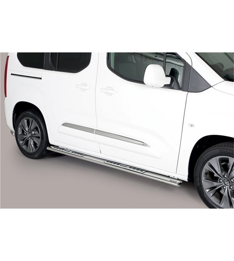 Sidebars - Misutonida - Design - Oval - Zwart mat - Toyota - ProAce City - Verso - L1 - 2019+ Sidebars - Misutonida - Design - Oval - Zwart mat - Toyota - ProAce City - Verso - L1 - 2019+