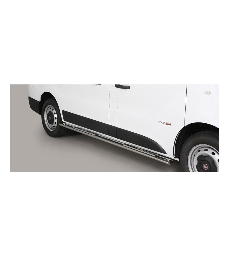 Sidorör - Misutonida - Design - Oval - Svart Matt - Set - Fiat - Talento - L1 - 2016+ Sidorör - Misutonida - Design - Oval - Svart Matt - Set - Fiat - Talento - L1 - 2016+