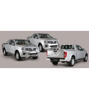 Seitenschutzbügel - Misutonida - Design - Oval - Schwarz matt - Nissan - Navara - 2016+