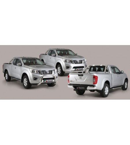 Sidorör - Misutonida - Design - Oval - Svart Matt - Set - Nissan - Navara - 2016+