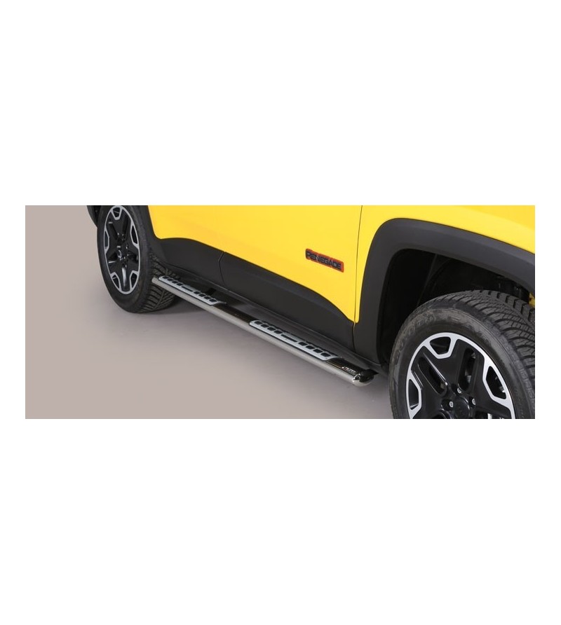Sidorör - Misutonida - Design - Oval - Svart Matt - Set - Jeep - Renegade - Trailhawk - 2014-2016 Sidorör - Misutonida - Design - Oval - Svart Matt - Set - Jeep - Renegade - Trailhawk - 2014-2016