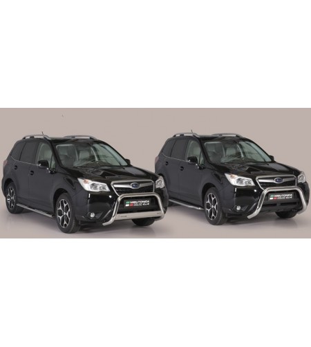 Seitenschutzbügel - Misutonida - Design - Oval - Schwarz matt - Satz - Subaru - Forester - 2013-2015