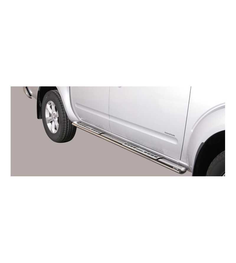Seitenschutzbügel - Misutonida - Design - Oval - Schwarz matt - Satz - Nissan - Navara - Double Cab - 2010-2015 Seitenschutzbügel - Misutonida - Design - Oval - Schwarz matt - Satz - Nissan - Navara - Double Cab - 2010-2015