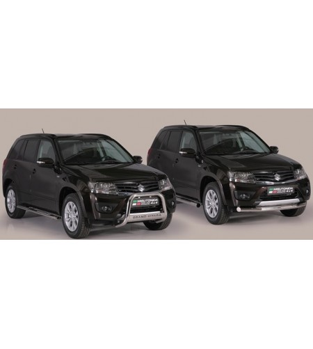 Seitenschutzbügel - Misutonida - Design - Oval - Schwarz matt - Satz - Suzuki - Grand Vitara - 2013-2015