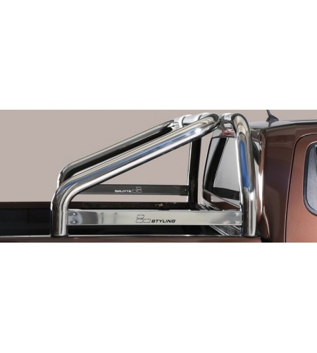 Navara NP 30016-, Roll Bar Mark on Tonneau Inox (2 pipes version) - RLSS/K/2400/IX - Lights and Styling