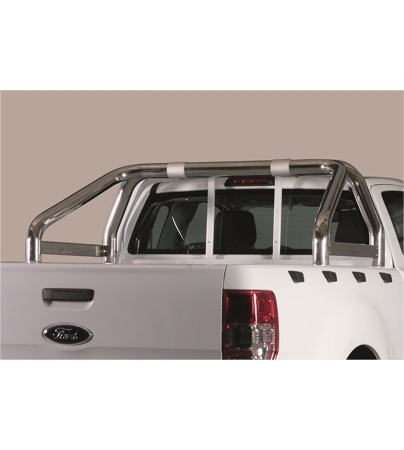 Ranger D.C. 19-, Roll Bar Mark on Tonneau Inox (2 pipes version) - RLSS/K/2295/IX - Rollbars / Sportsbars - Verstralershop Ranger D.C. 19-, Roll Bar Mark on Tonneau Inox (2 pipes version) - RLSS/K/2295/IX - Rollbars / Sportsbars - Verstralershop