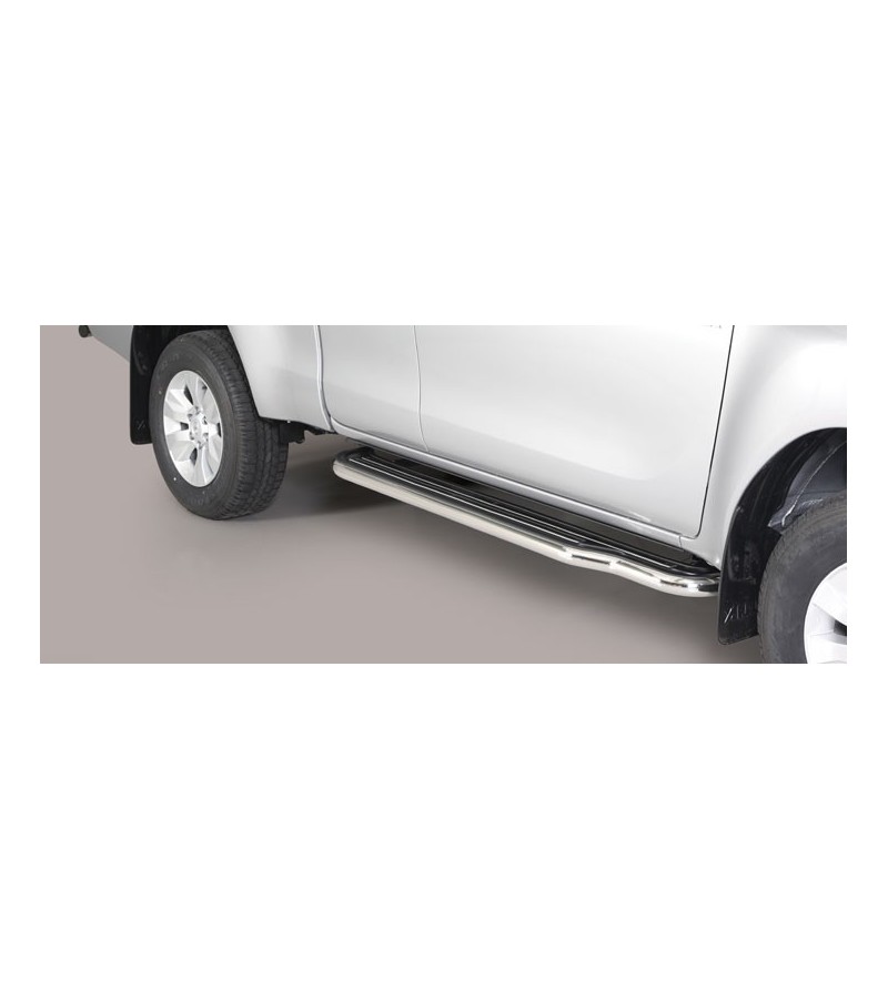 Seitenschutzbügel - Misutonida - Steps - Schwarz matt - Satz - Toyota - Hilux - Single Cab - 2016-2020 Seitenschutzbügel - Misutonida - Steps - Schwarz matt - Satz - Toyota - Hilux - Single Cab - 2016-2020