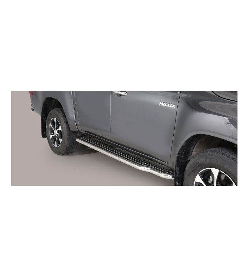 Seitenschutzbügel - Misutonida - Steps - Schwarz matt - Satz - Toyota - Hilux - Double Cab - 2016-2020 Seitenschutzbügel - Misutonida - Steps - Schwarz matt - Satz - Toyota - Hilux - Double Cab - 2016-2020