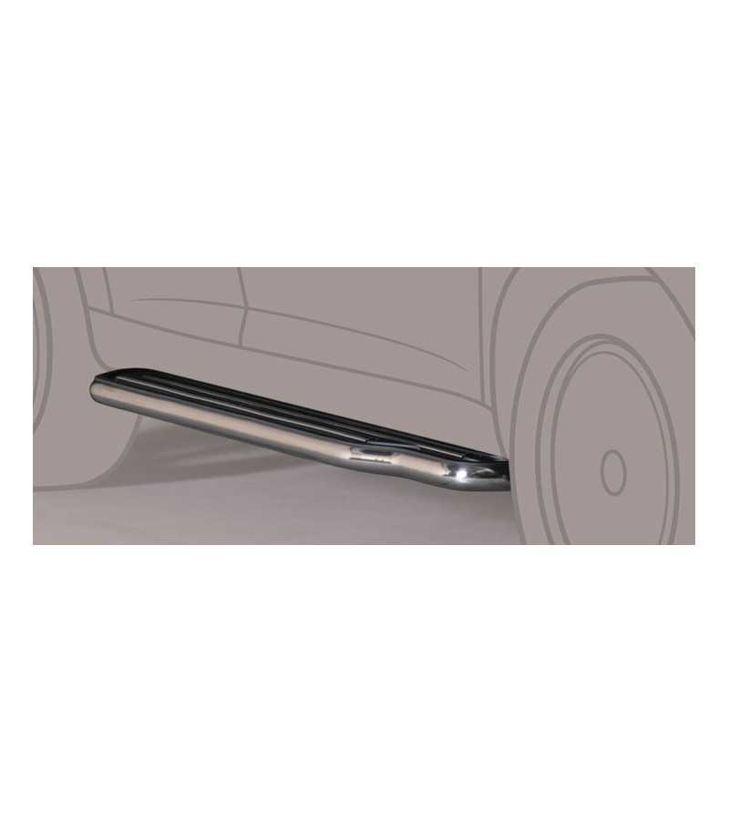 Sidebars - Misutonida - Steps - Black matte - Set - Mitsubishi - Pajero - 5 doors - 2007-2015