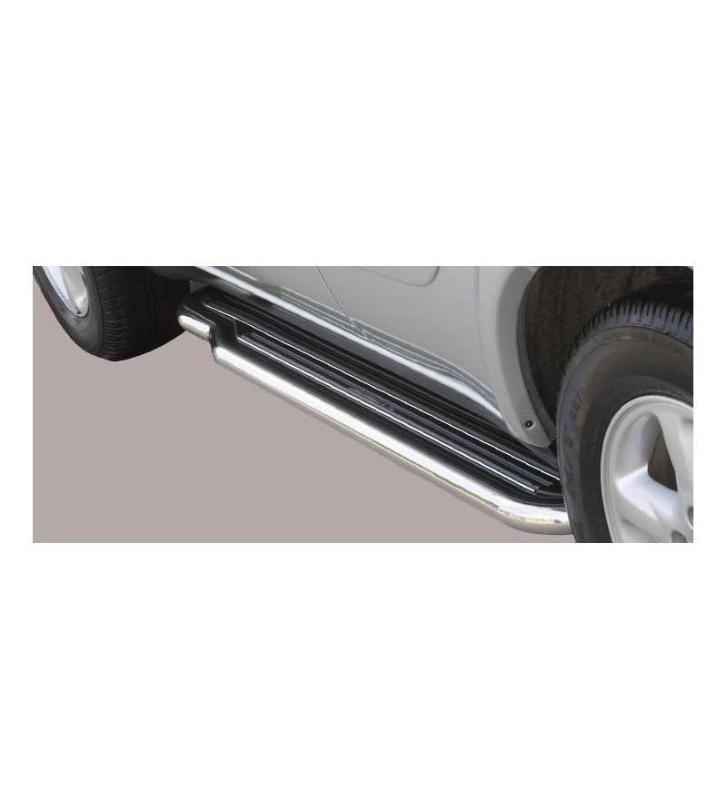 Sidebars - Misutonida - Steps - Black matte - Set - Toyota - RAV4 - 3 doors - 2004-2005