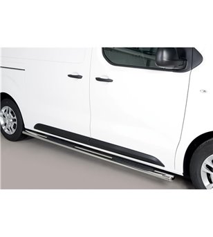 Vivaro LWB 2019-, Oval Grand Pedana Oval Side Bars with steps - GPO/482/LWB - Sidebar / Sidestep - Verstralershop