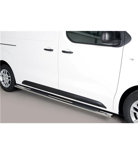 Vivaro LWB 2019-, Oval Grand Pedana Oval Side Bars with steps - GPO/482/LWB - Lights and Styling