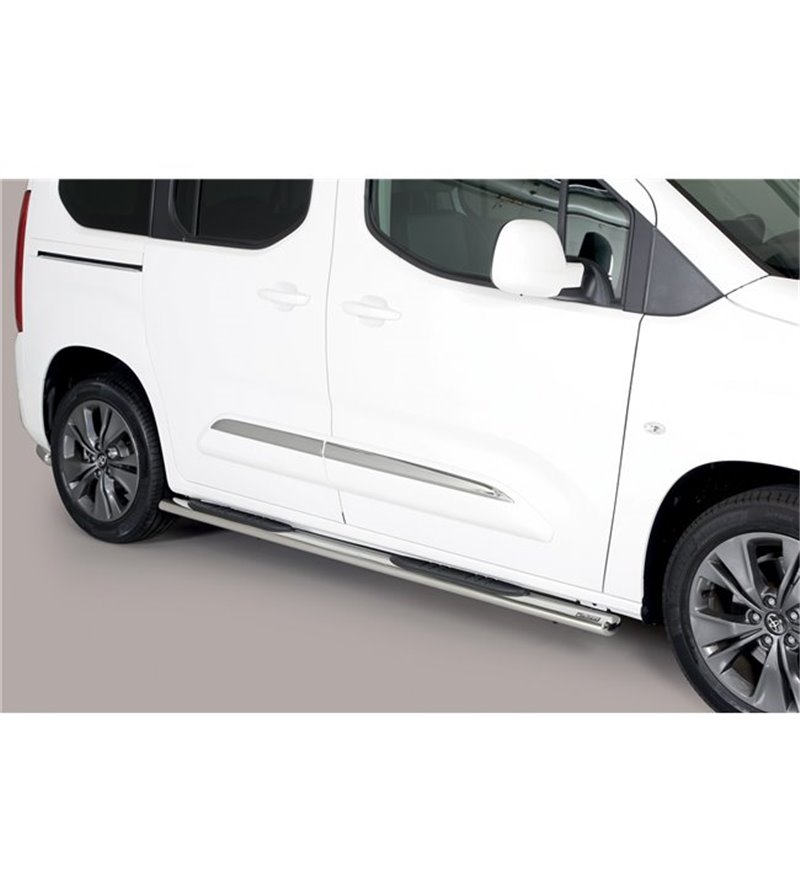 Sidorör - Misutonida - Grand Pedana - Oval - Svart Matt - Toyota - ProAce City - Verso - 2019+ Sidorör - Misutonida - Grand Pedana - Oval - Svart Matt - Toyota - ProAce City - Verso - 2019+