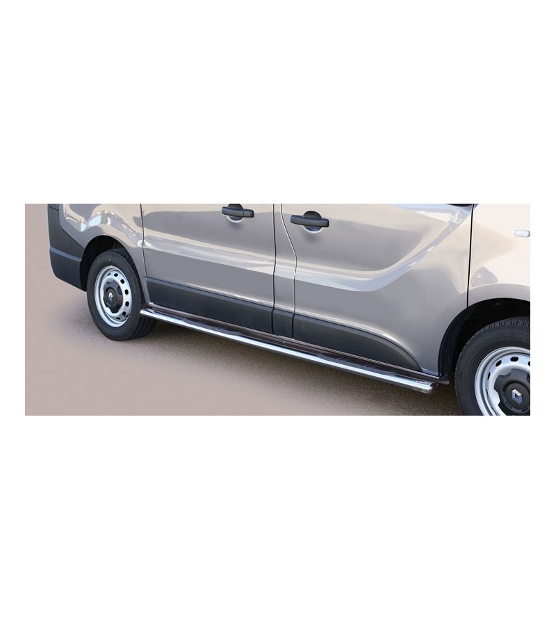 Seitenschutzbügel - Misutonida - Grand Pedana - Oval - Schwarz matt - Renault - Trafic - L1 - 2014-2018 Seitenschutzbügel - Misutonida - Grand Pedana - Oval - Schwarz matt - Renault - Trafic - L1 - 2014-2018