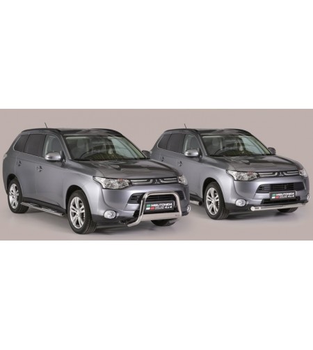 Seitenschutzbügel - Misutonida - Grand Pedana - Oval - Schwarz matt - Satz - Mitsubishi - Outlander - 2012-2015