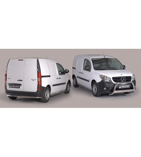 Seitenschutzbügel - Misutonida - Grand Pedana - Oval - Schwarz matt - Satz - Mercedes - Citan - 2012-2021