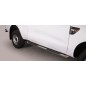 Sidebars - Misutonida - Grand Pedana - Oval - Black matte - Set - Ford - Ranger - Super Cab - 2012-2015
