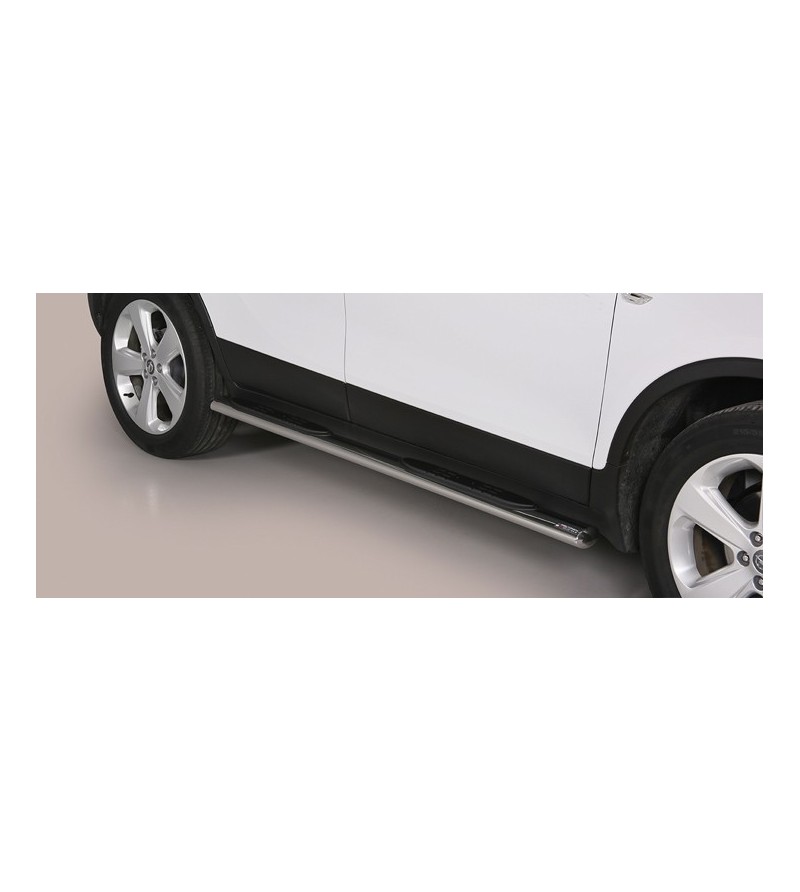 Seitenschutzbügel - Misutonida - Grand Pedana - Oval - Schwarz matt - Satz - Opel - Mokka - 2012-2016 Seitenschutzbügel - Misutonida - Grand Pedana - Oval - Schwarz matt - Satz - Opel - Mokka - 2012-2016
