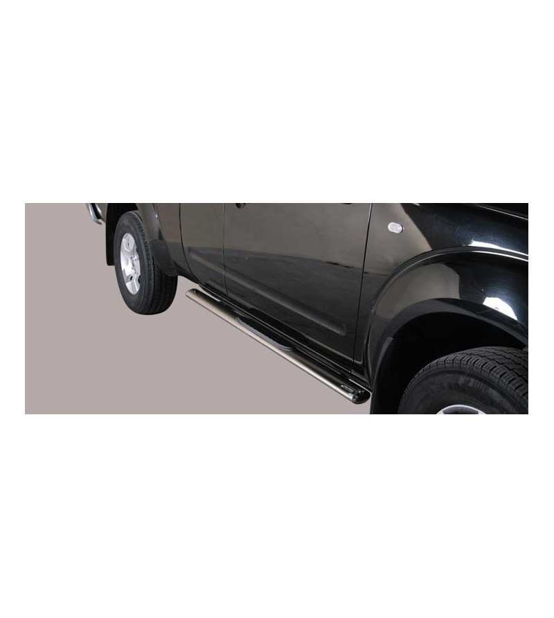Seitenschutzbügel - Misutonida - Grand Pedana - Oval - Schwarz matt - Satz - Nissan - Navara - 2006-2009 Seitenschutzbügel - Misutonida - Grand Pedana - Oval - Schwarz matt - Satz - Nissan - Navara - 2006-2009