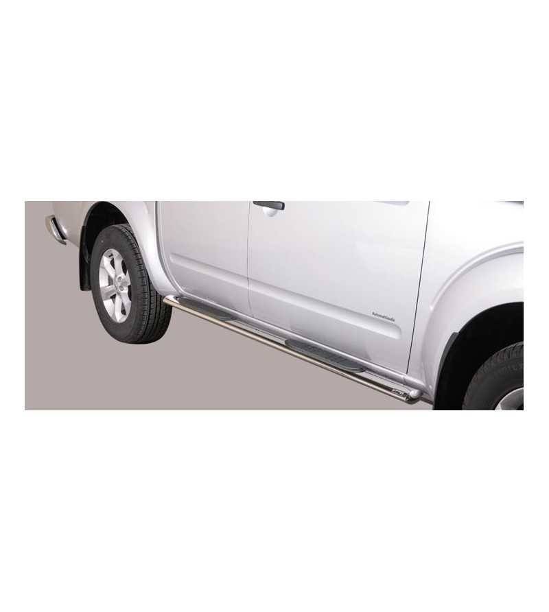 Seitenschutzbügel - Misutonida - Grand Pedana - Oval - Schwarz matt - Satz - Nissan - Navara - Double Cab - 2010-2015 Seitenschutzbügel - Misutonida - Grand Pedana - Oval - Schwarz matt - Satz - Nissan - Navara - Double Cab - 2010-2015