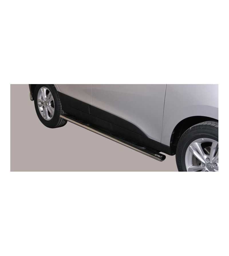 Sidorör - Misutonida - Grand Pedana - Oval - Svart Matt - Set - Hyundai - IX35 - 2010-2018 Sidorör - Misutonida - Grand Pedana - Oval - Svart Matt - Set - Hyundai - IX35 - 2010-2018