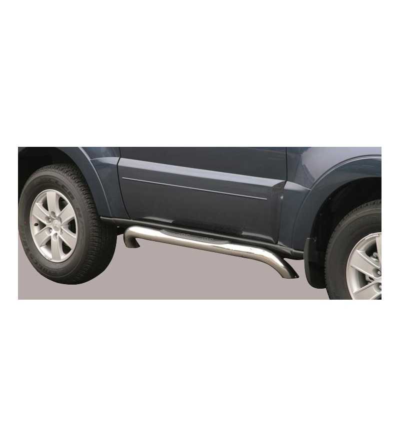 Sidorör - Misutonida - Grand Pedana - Oval - Svart Matt - Set - Mitsubishi - Pajero - 3 Dörrar - 2007-2015 Sidorör - Misutonida - Grand Pedana - Oval - Svart Matt - Set - Mitsubishi - Pajero - 3 Dörrar - 2007-2015