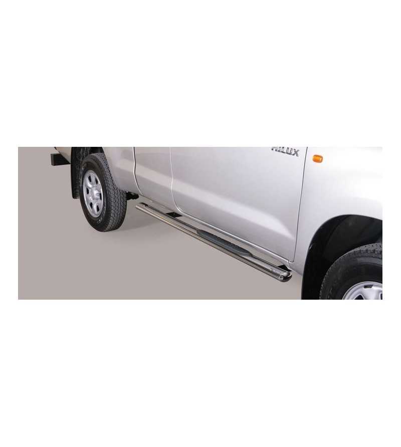 Seitenschutzbügel - Misutonida - Grand Pedana - Oval - Schwarz matt - Satz - Toyota - Hilux - Extra Cab - 2011-2016 Seitenschutzbügel - Misutonida - Grand Pedana - Oval - Schwarz matt - Satz - Toyota - Hilux - Extra Cab - 2011-2016