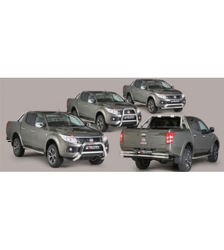 Sidorör - Misutonida - Grand Pedana - Svart Matt - Set - Fiat - Fullback - Double Cab - 2016+