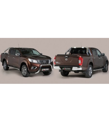 Sidorör - Misutonida - Grand Pedana - Svart Matt - Set - Nissan - Navara - 2016+