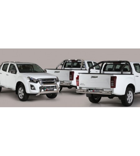 Sidorör - Misutonida - Grand Pedana - Svart Matt - Set - Isuzu - D-Max - Double Cab - 2017-2020