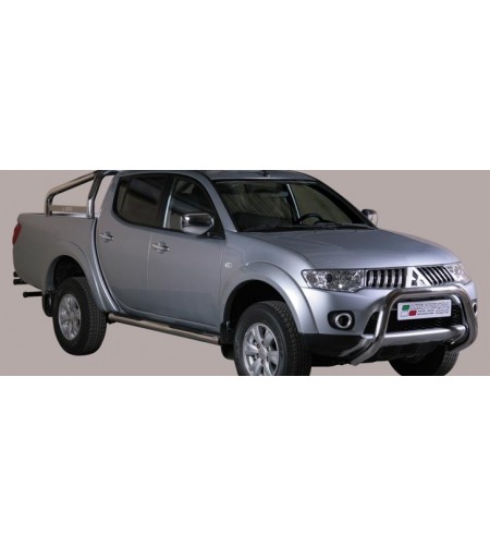 Sidebars - Misutonida - Grand Pedana - Zwart mat - Set - Mitsubishi - L200 - Double Cab - 2010-2014