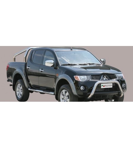 Sidebars - Misutonida - Grand Pedana - Black matte - Set - Mitsubishi - L200 - Double Cab - 2006-2009