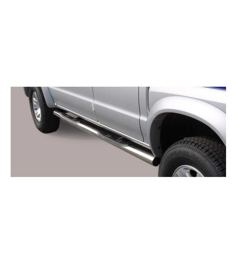 Sidebars - Misutonida - Grand Pedana - Black matte - Set - Mazda - B2500 - Double Cab - 2004-2006