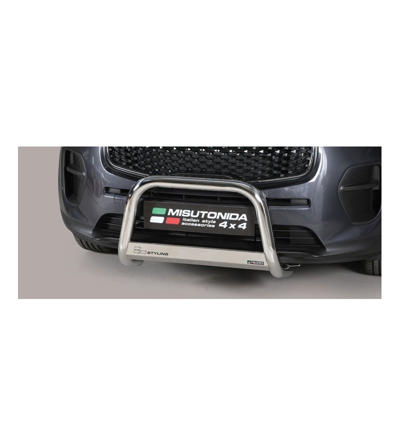 Sportage 16- EC Approved Medium Bar Mark Inox - EC/MED/K/403/IX - Bullbar / Lightbar / Bumperbar - Verstralershop Sportage 16- EC Approved Medium Bar Mark Inox - EC/MED/K/403/IX - Bullbar / Lightbar / Bumperbar - Verstralershop